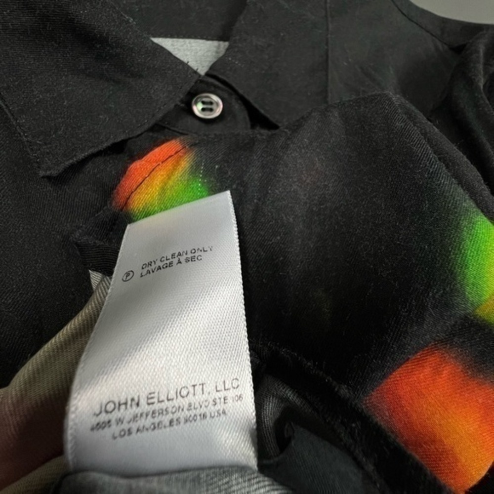 JOHN ELLIOT JAPAN Neon Lights Rose Silk Shirt - Picture 7 of 7